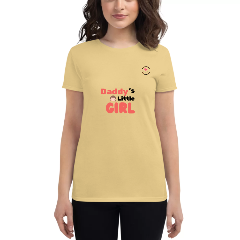 Womens Round Neck T shirt Sweet Love for Daddy