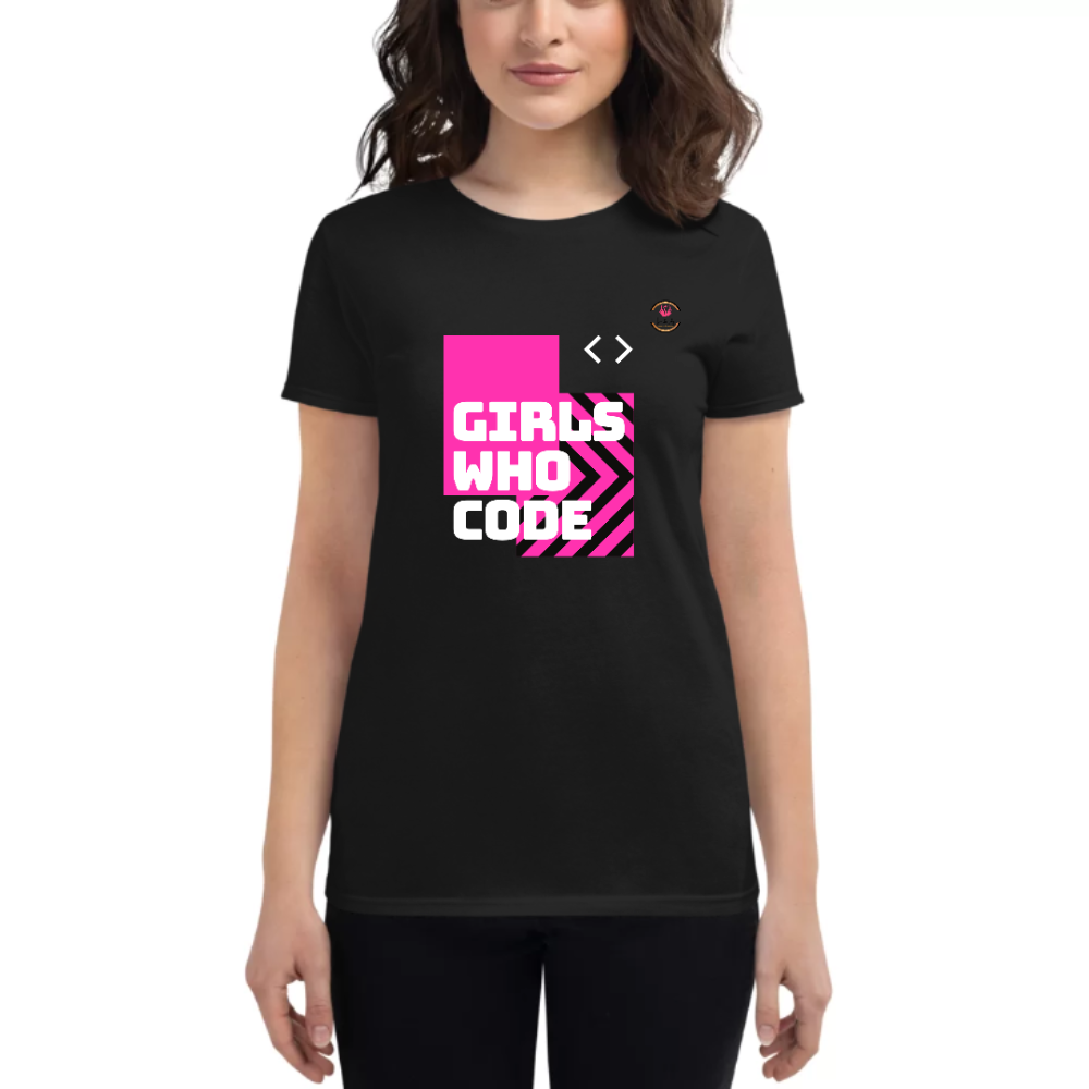 Womens Round Neck T shirt Code It ALL