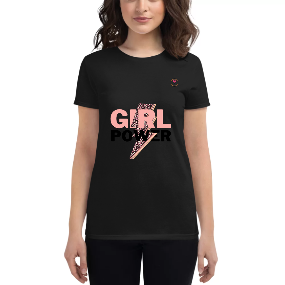 Womens Round Neck T shirt Girl Power