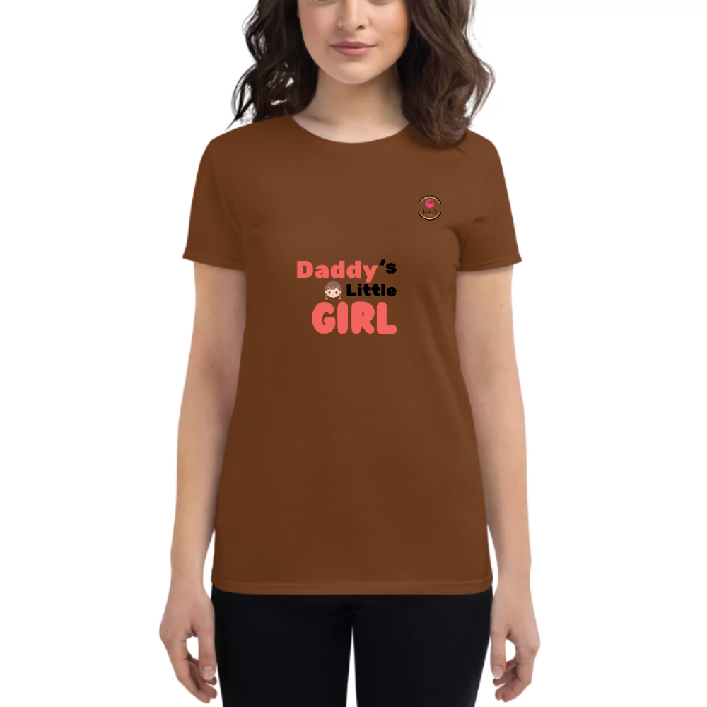 Womens Round Neck T shirt Sweet Love for Daddy
