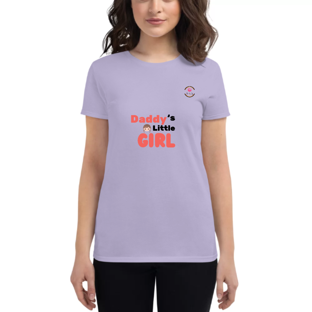 Womens Round Neck T shirt Sweet Love for Daddy