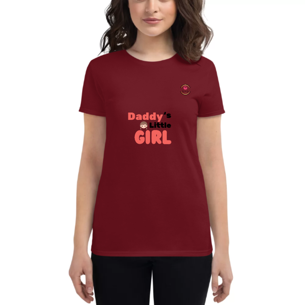 Womens Round Neck T shirt Sweet Love for Daddy
