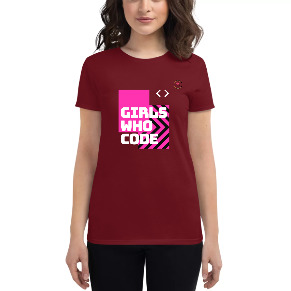 Womens Round Neck T shirt Code It ALL