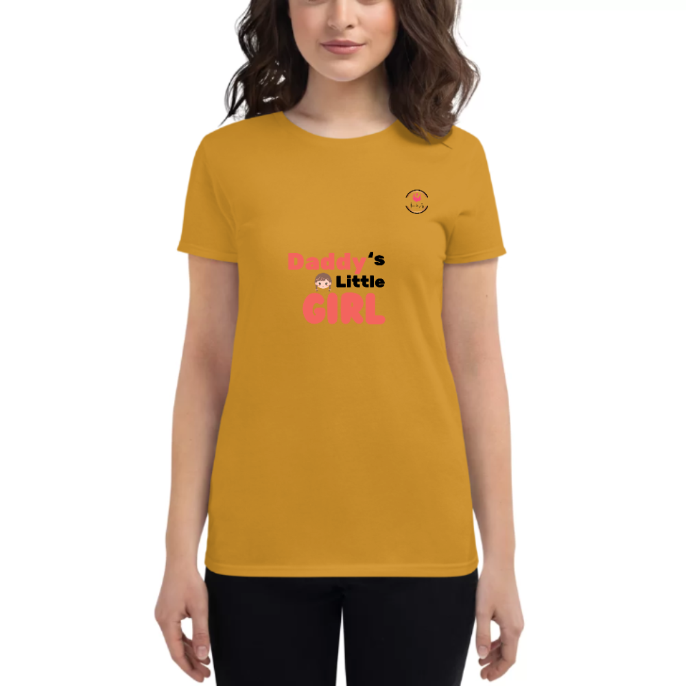 Womens Round Neck T shirt Sweet Love for Daddy