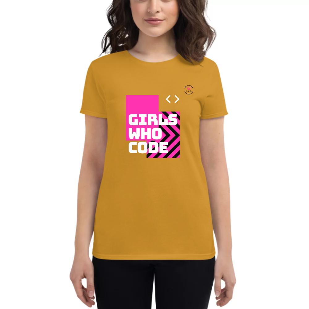 Womens Round Neck T shirt Code It ALL