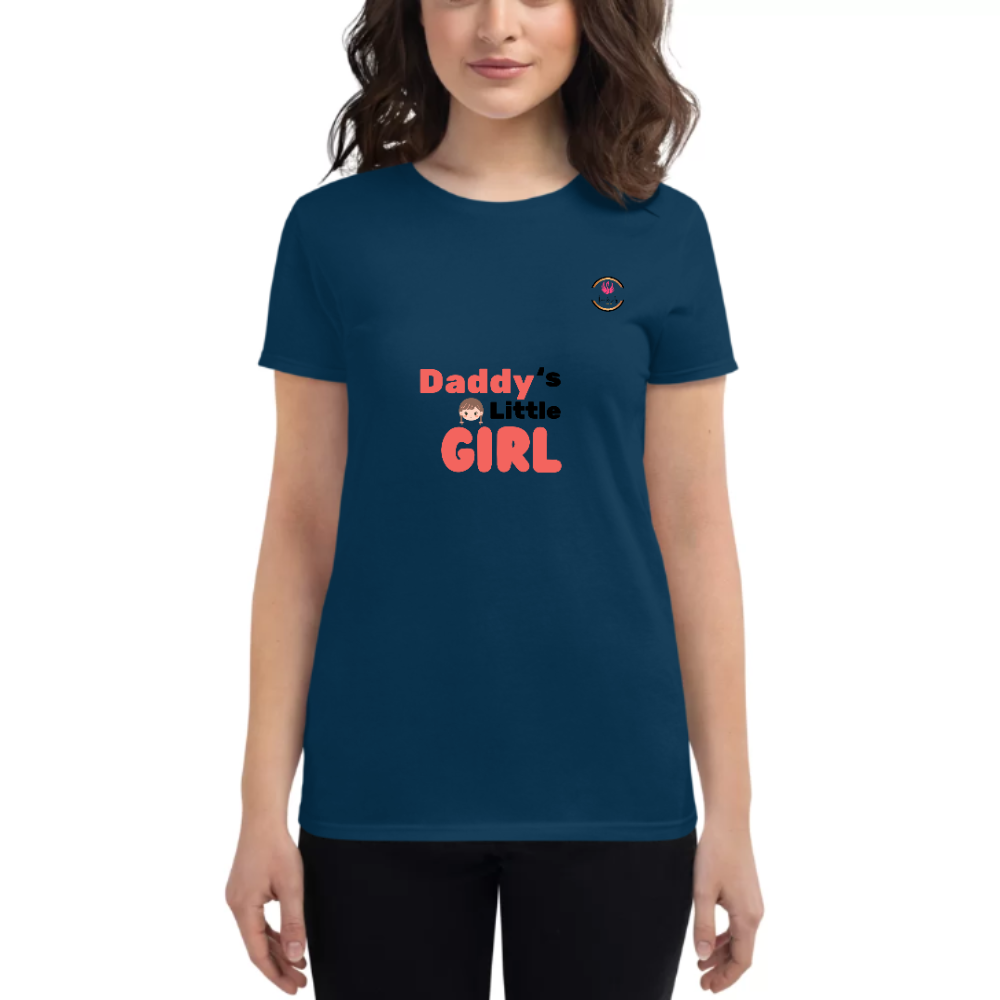 Womens Round Neck T shirt Sweet Love for Daddy