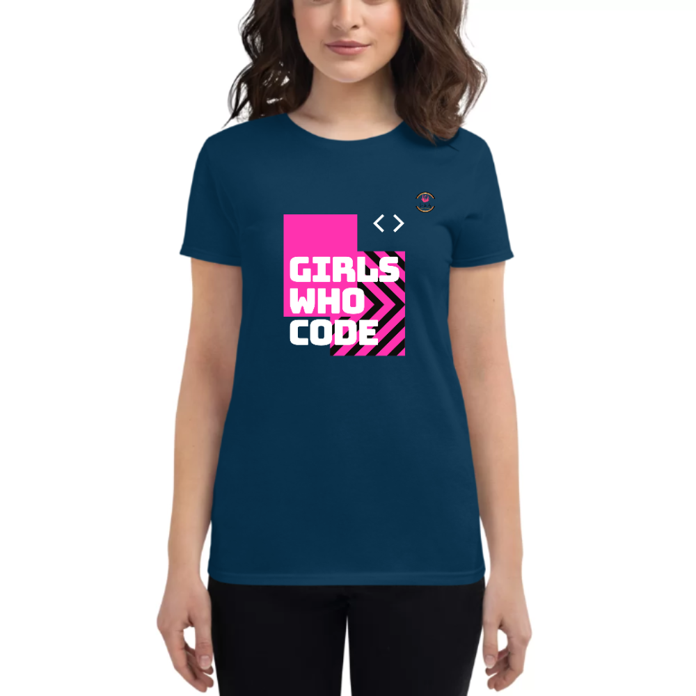Womens Round Neck T shirt Code It ALL