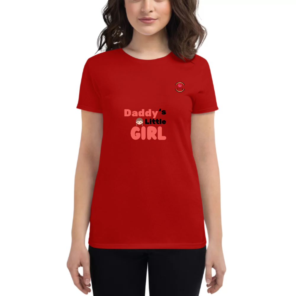 Womens Round Neck T shirt Sweet Love for Daddy