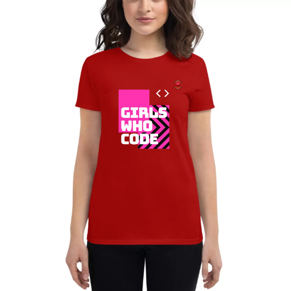 Womens Round Neck T shirt Code It ALL