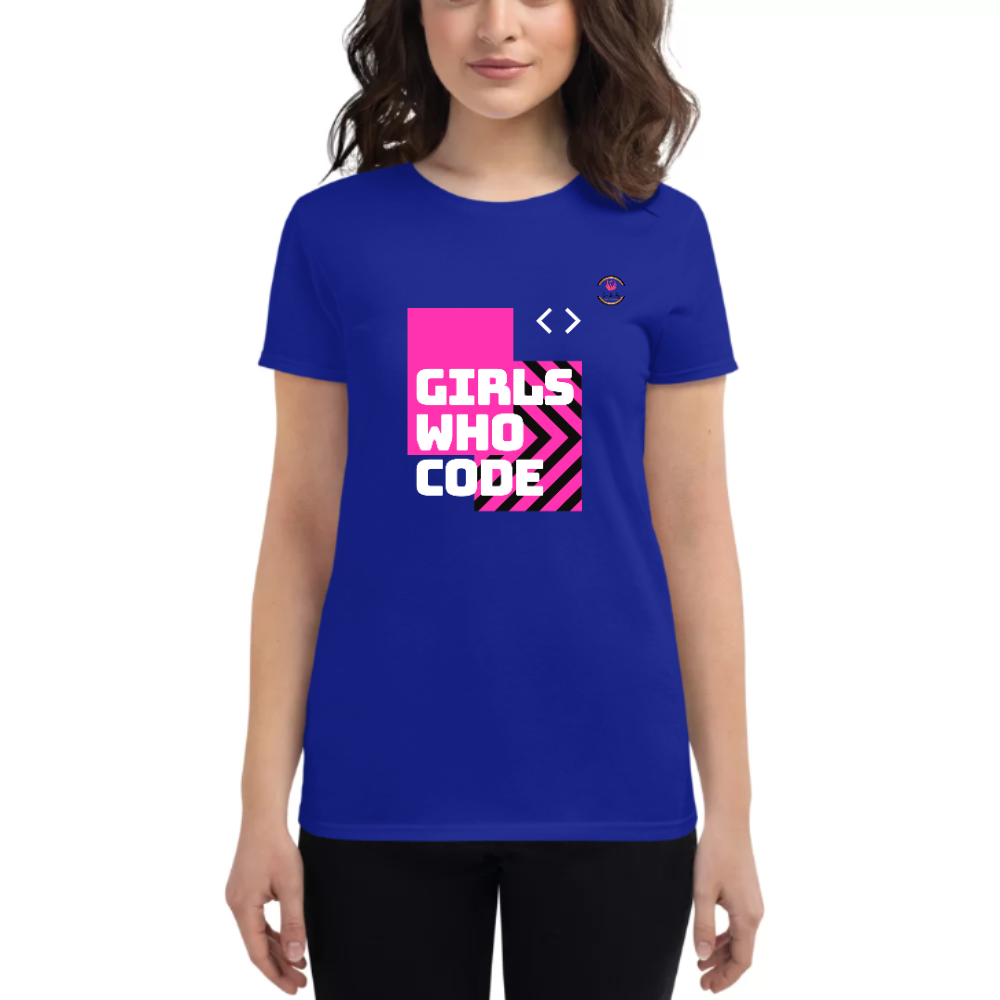 Womens Round Neck T shirt Code It ALL