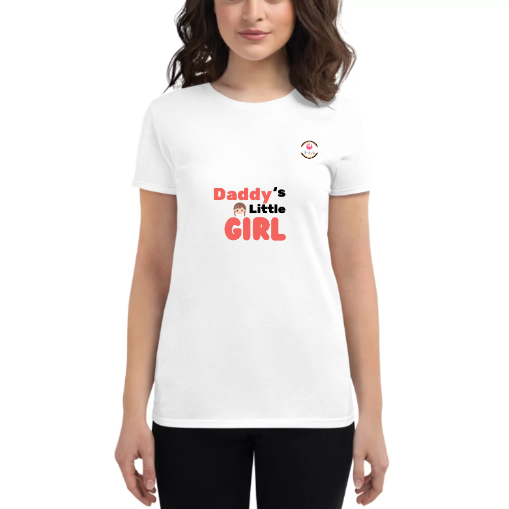 Womens Round Neck T shirt Sweet Love for Daddy