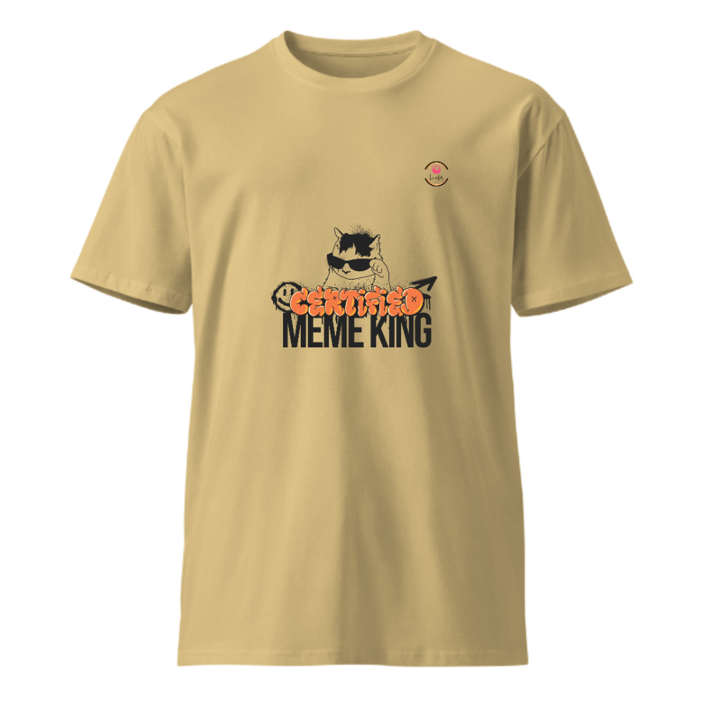 Unisex Premium Round Neck T shirt MEME KING IS BACK