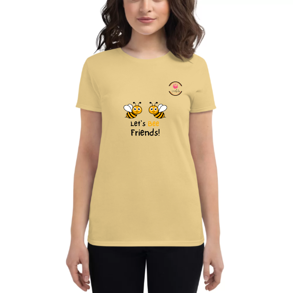 Womens Round Neck T shirt Just BEE Friends