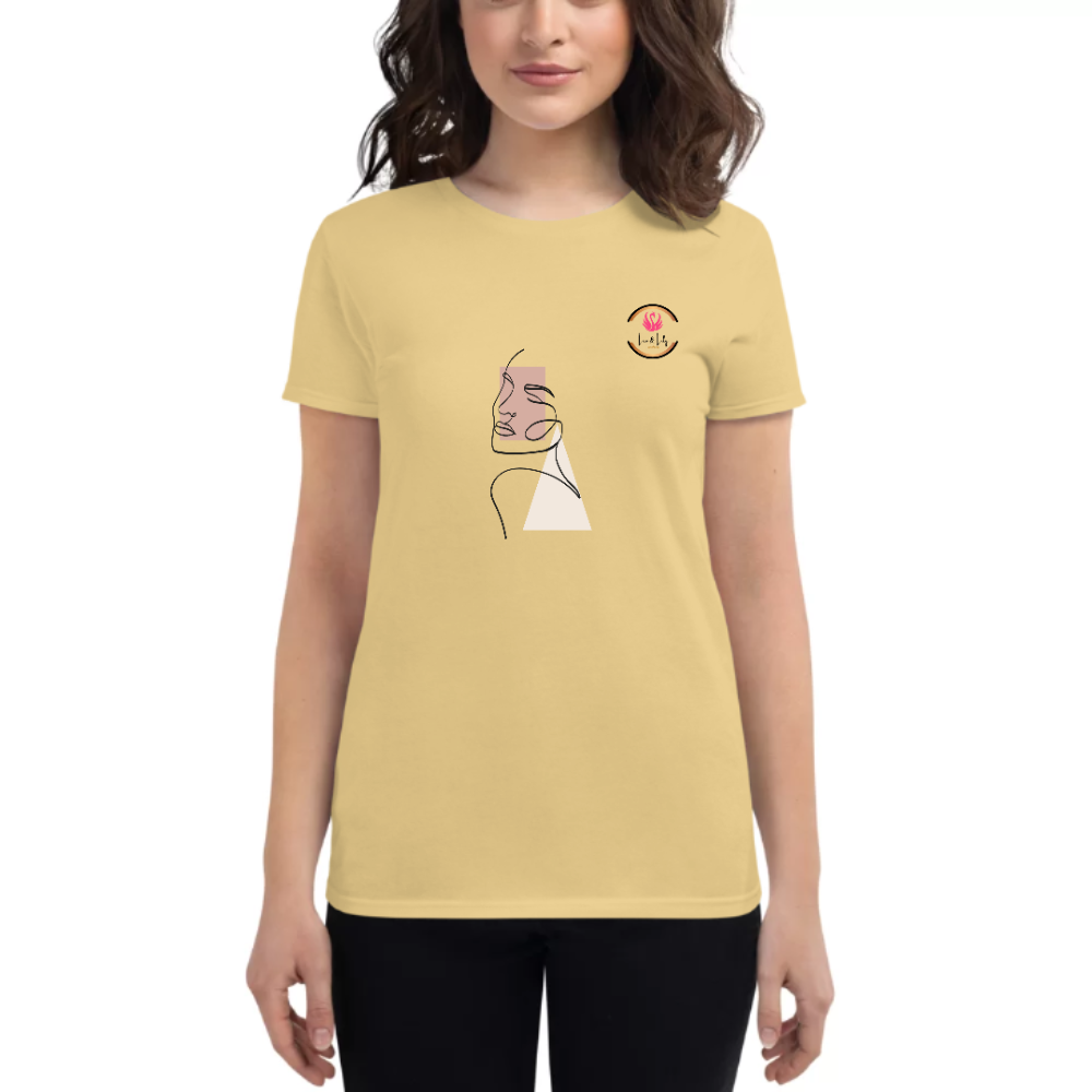 Womens Round Neck T shirt Free Art Master