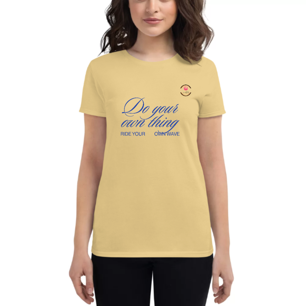 Womens Round Neck T shirt Do Keep it UP