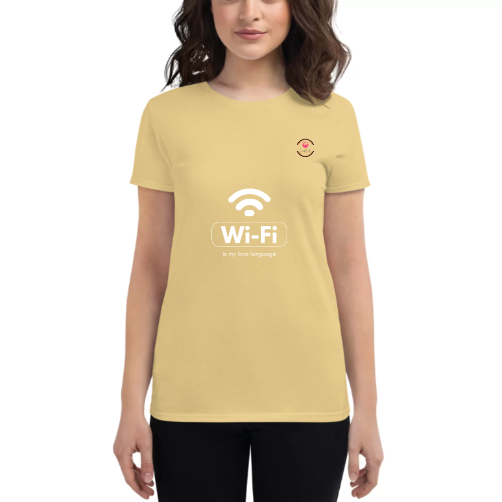 Womens Round Neck T shirt All We need is High FI
