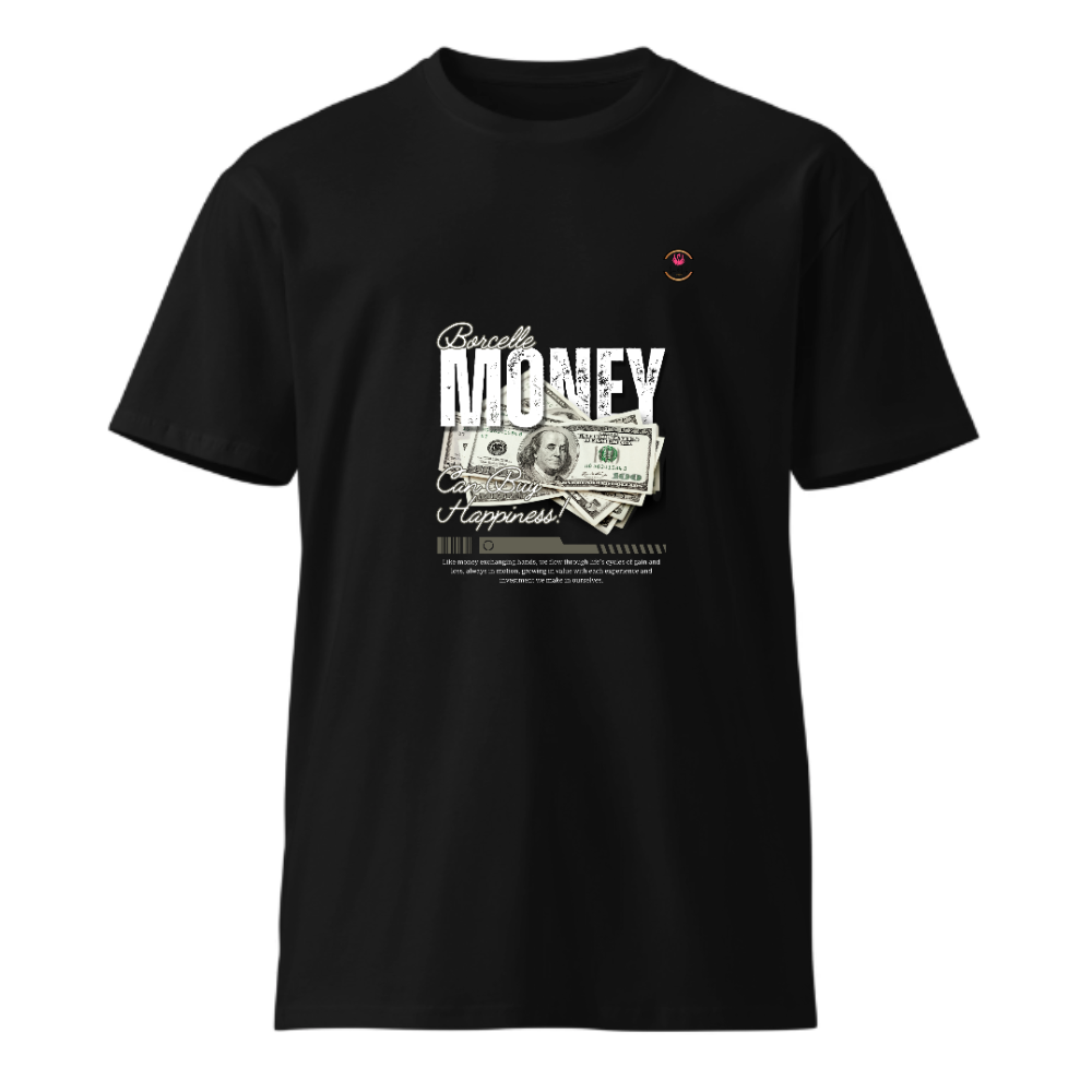 Unisex Premium Round Neck T shirt think and flex on Money