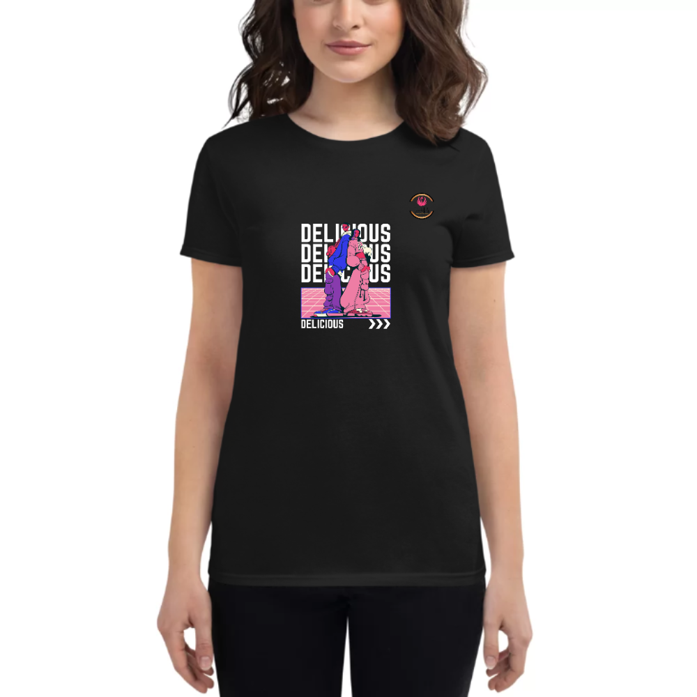 Womens Round Neck T shirt Delcy Designs
