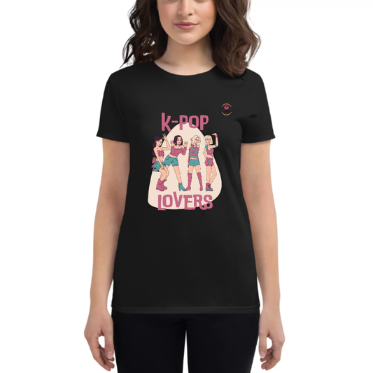 Womens Round Neck T shirt K -POP