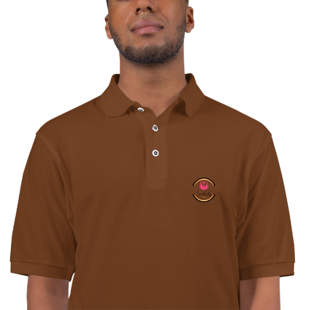 Mens Polo T shirt Wear the Pride with Leo and Lily