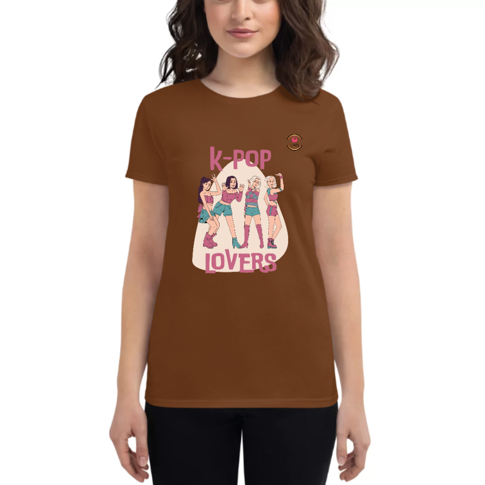 Womens Round Neck T shirt K -POP