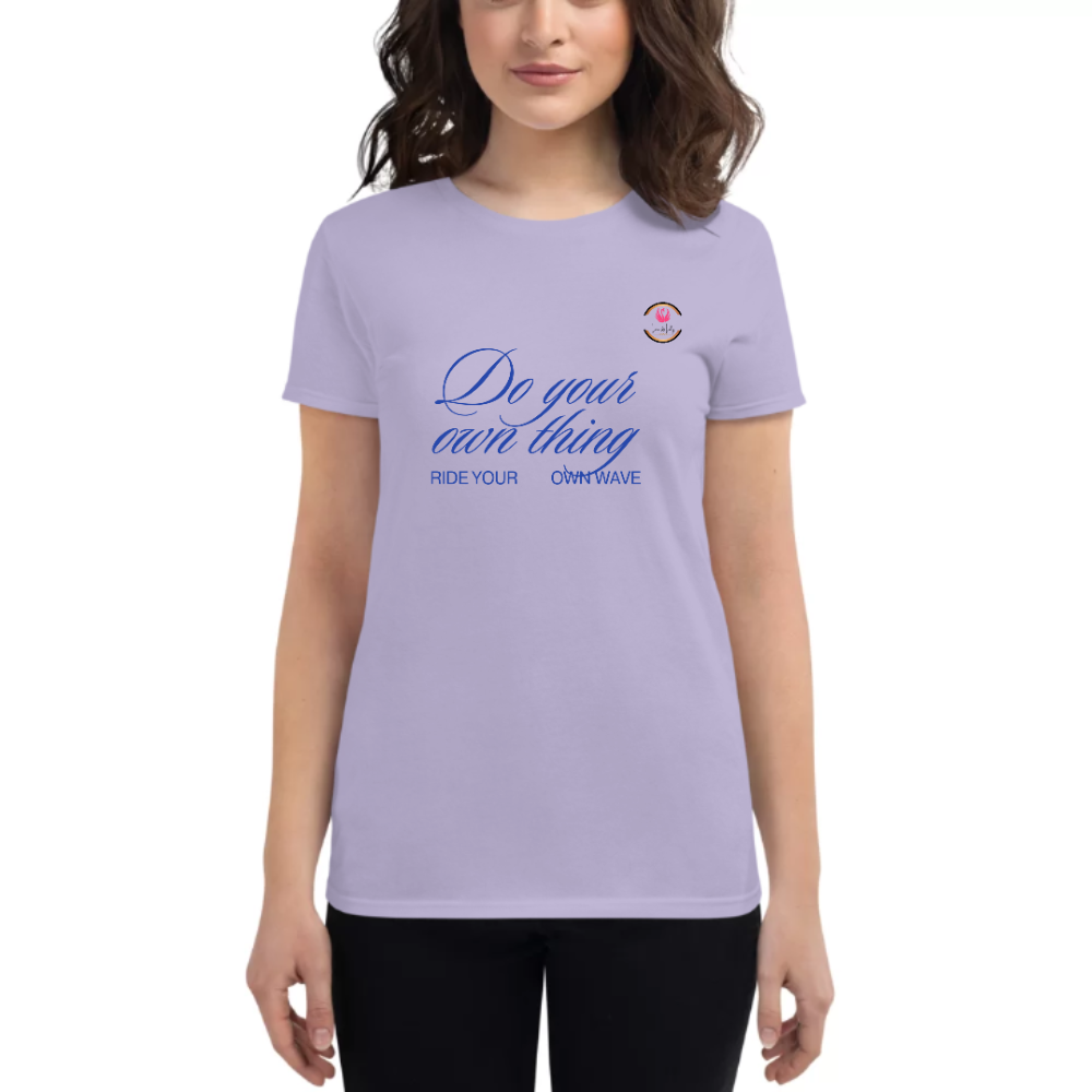 Womens Round Neck T shirt Do Keep it UP