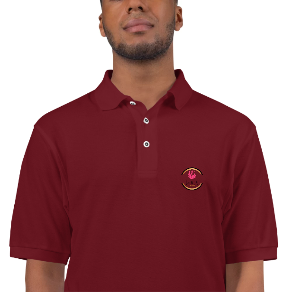 Mens Polo T shirt Wear the Pride with Leo and Lily