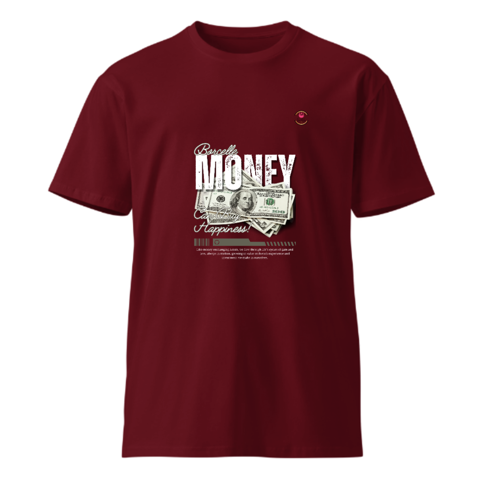 Unisex Premium Round Neck T shirt think and flex on Money