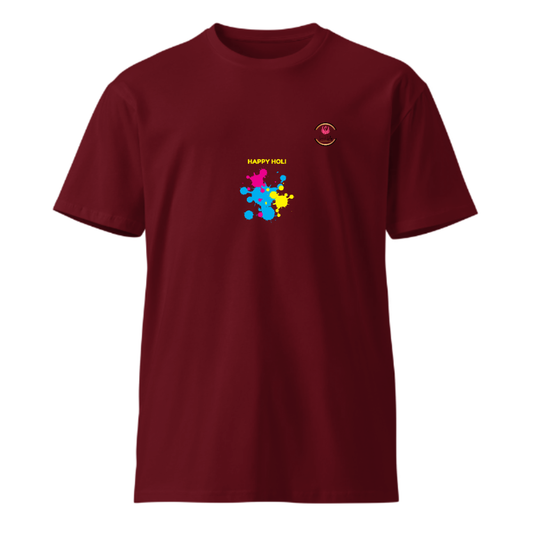 Unisex Premium Round Neck T shirt Happy Holi