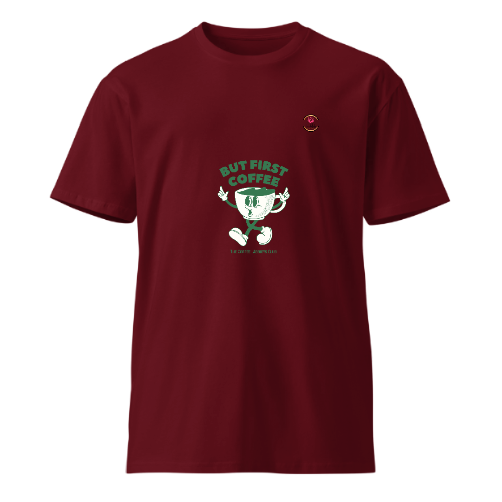 Unisex Premium Round Neck T shirt Coffee Lovers