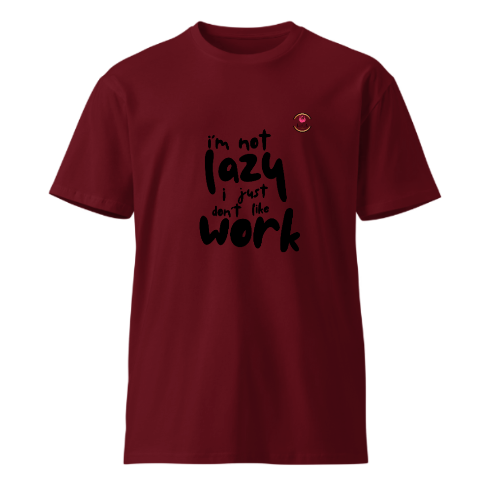 Unisex Premium Round Neck T shirt Dont MisJudge Laziness