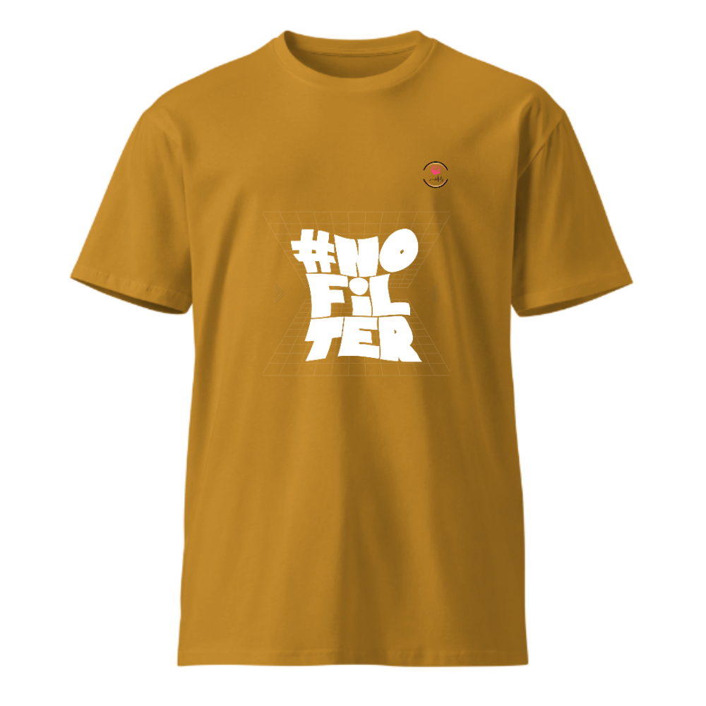 Unisex Premium Round Neck T shirt BE REAL NO FILTER