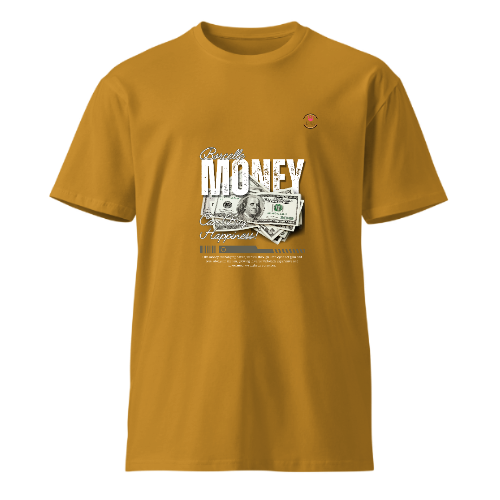 Unisex Premium Round Neck T shirt think and flex on Money