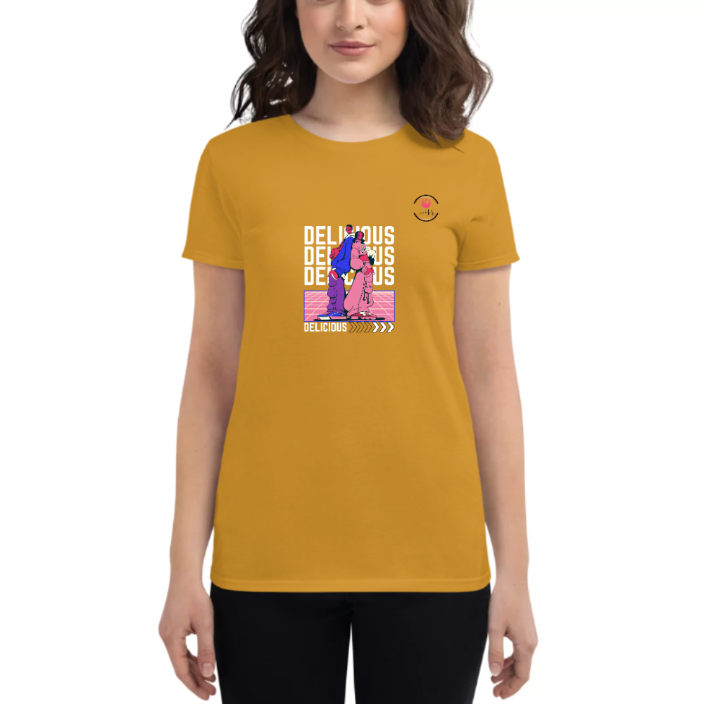 Womens Round Neck T shirt Delcy Designs