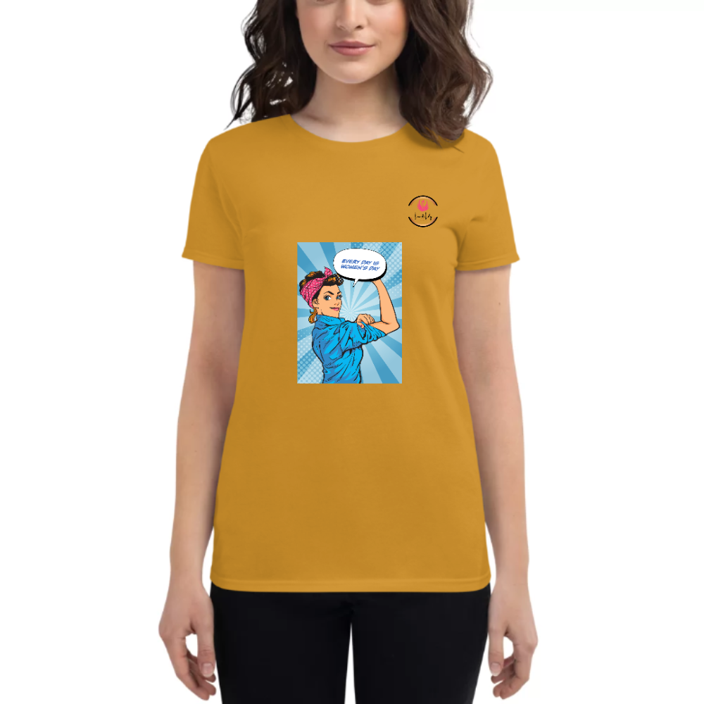 Womens Round Neck T shirt Comical Classics