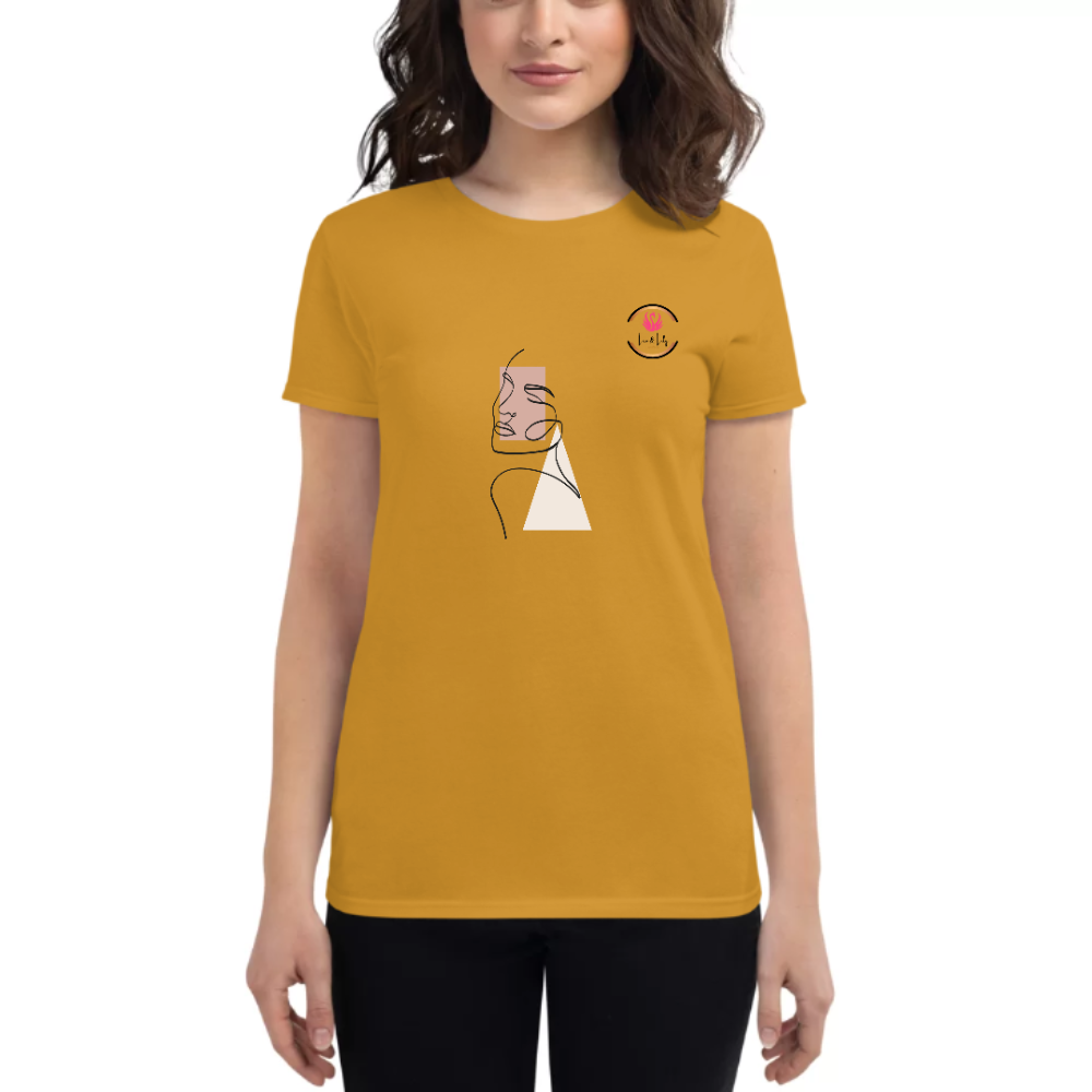 Womens Round Neck T shirt Free Art Master