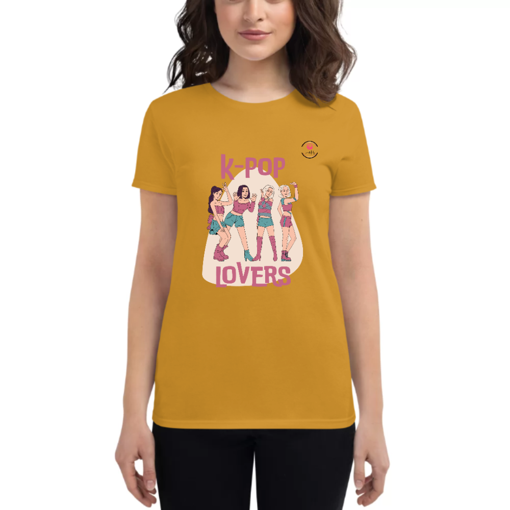Womens Round Neck T shirt K -POP