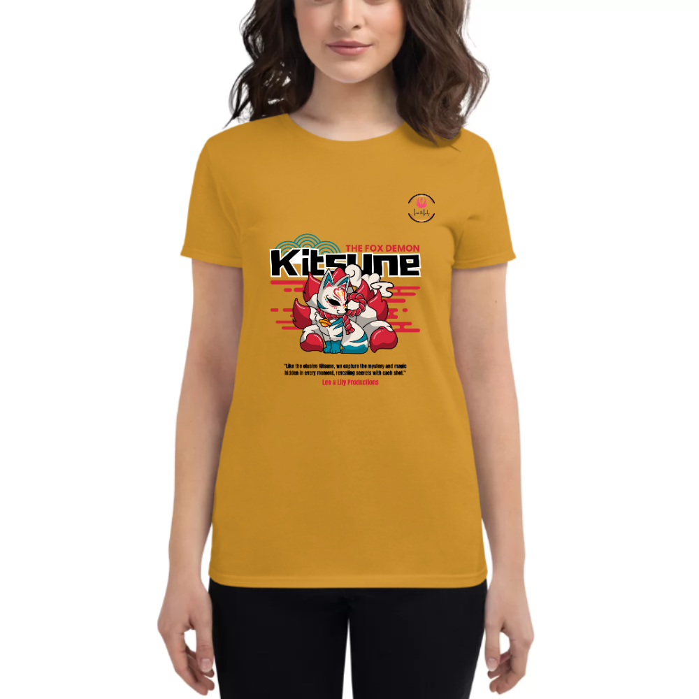 Womens Round Neck T shirt Wear the KAT SUNE