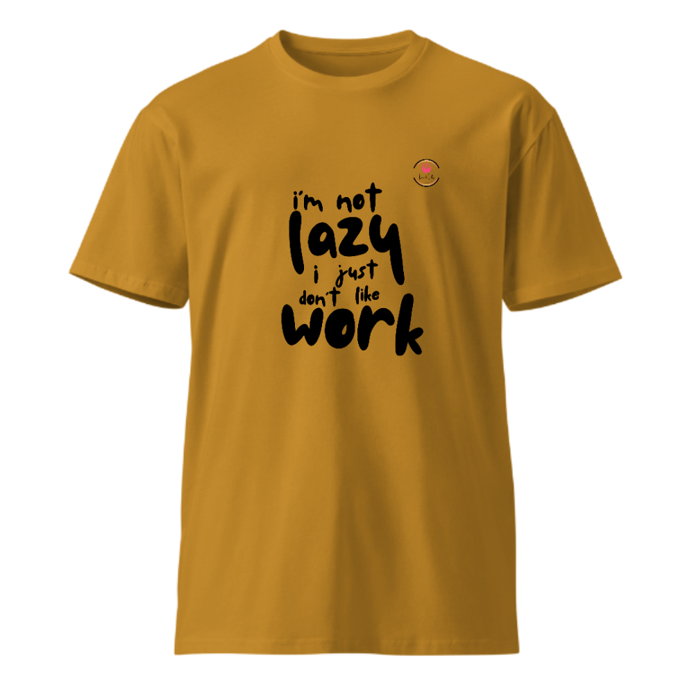 Unisex Premium Round Neck T shirt Dont MisJudge Laziness