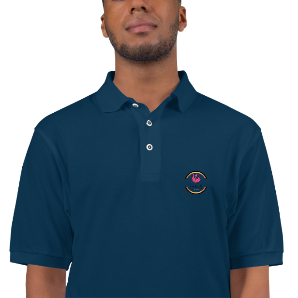 Mens Polo T shirt Wear the Pride with Leo and Lily