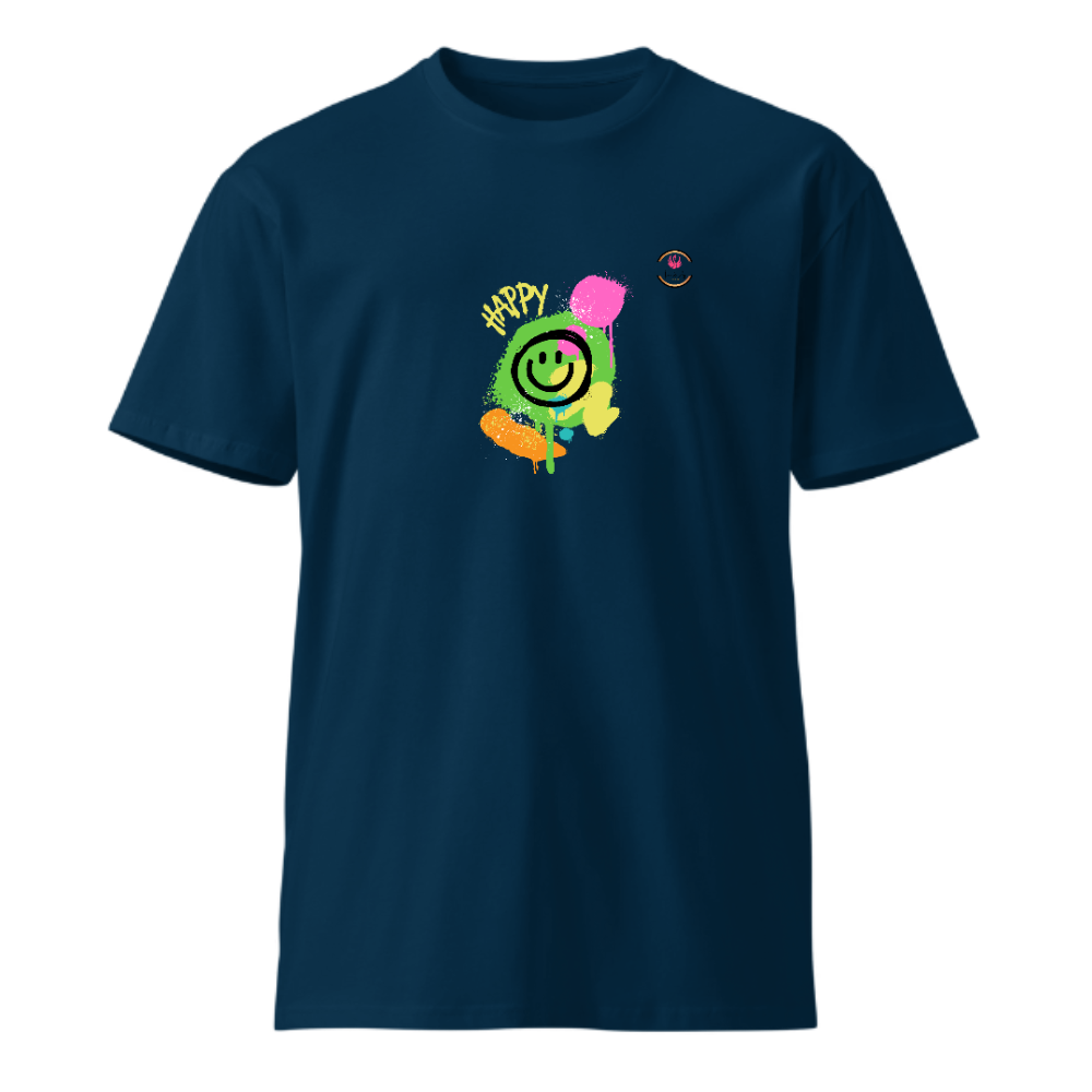 Unisex Premium Round Neck T shirt Be Bright Be HAppy