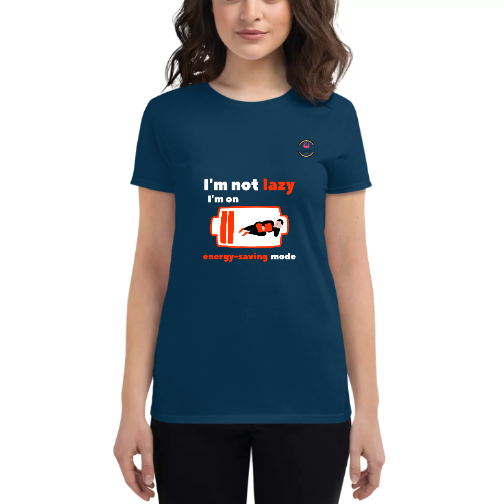 Womens Round Neck T shirt Energy quote Design