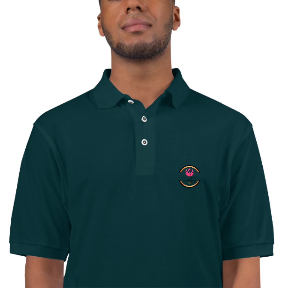 Mens Polo T shirt Wear the Pride with Leo and Lily