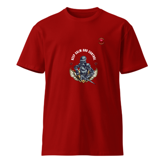 Unisex Premium Round Neck T shirt Keep Calm And Control