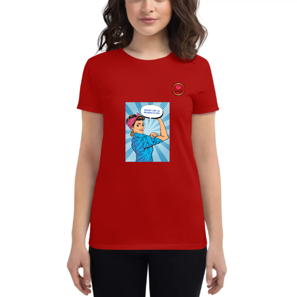 Womens Round Neck T shirt Comical Classics