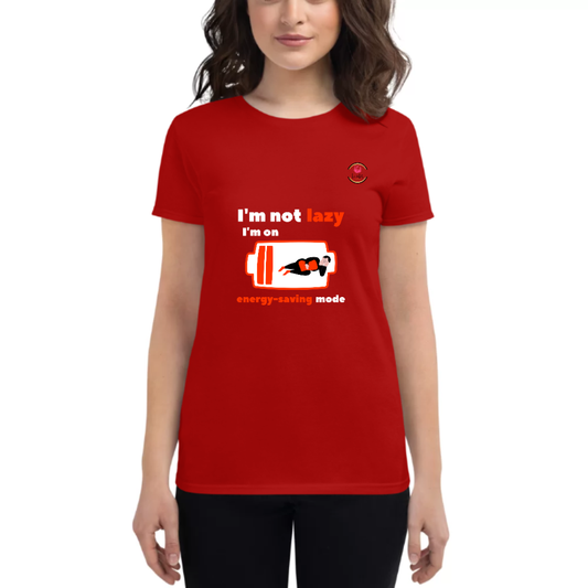 Womens Round Neck T shirt Energy quote Design
