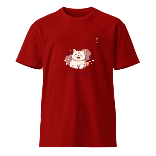 Unisex  Round Neck Cotton T shirt Let it be Purrfect