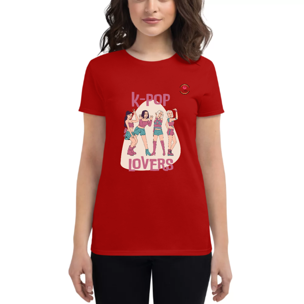 Womens Round Neck T shirt K -POP