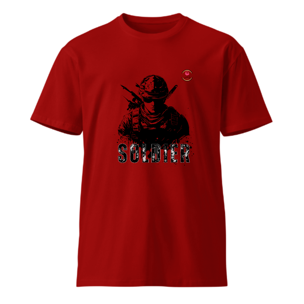 Unisex Premium Round Neck T shirt The OG Gaming Soldier