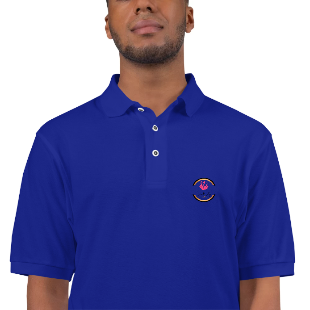 Mens Polo T shirt Wear the Pride with Leo and Lily